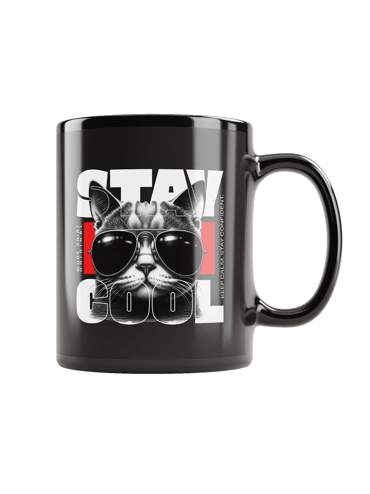 Stay Cool | Black Glossy Mug product image (1)