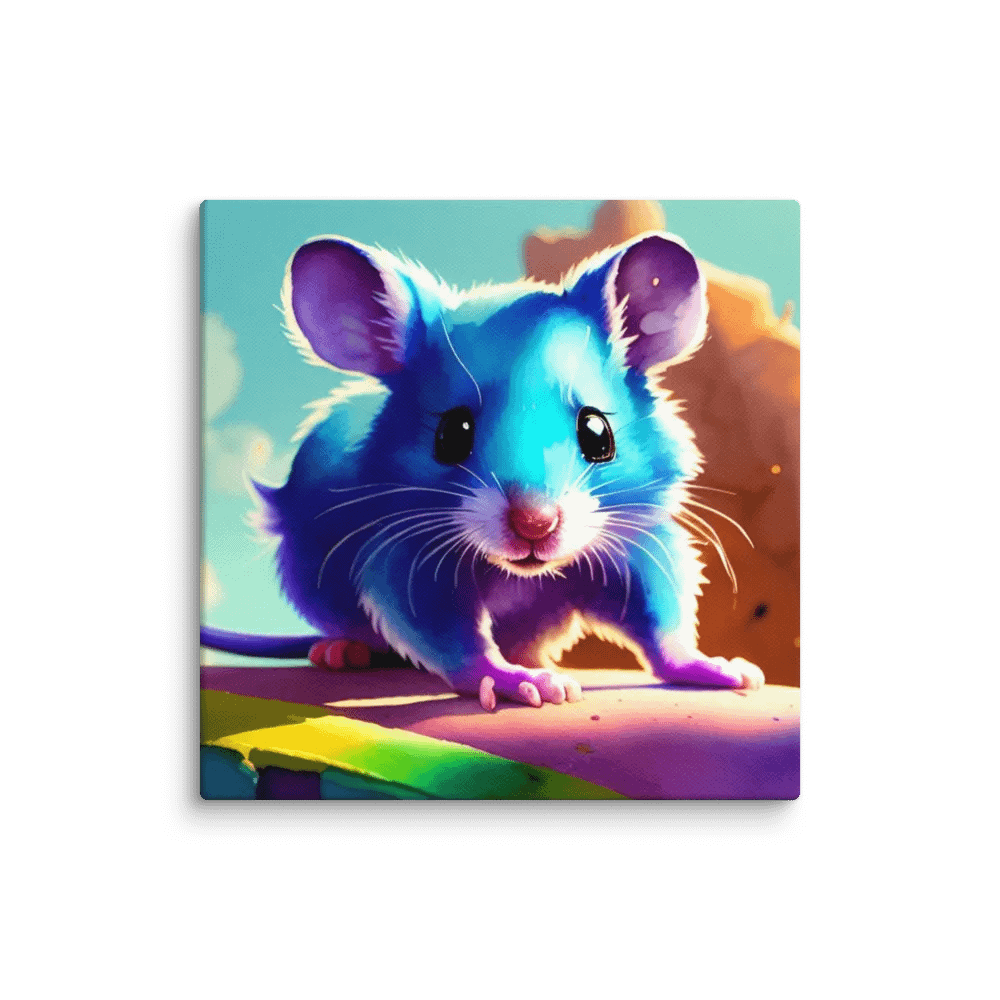 Cute Mouse Digital Painting - v4 product image (1)