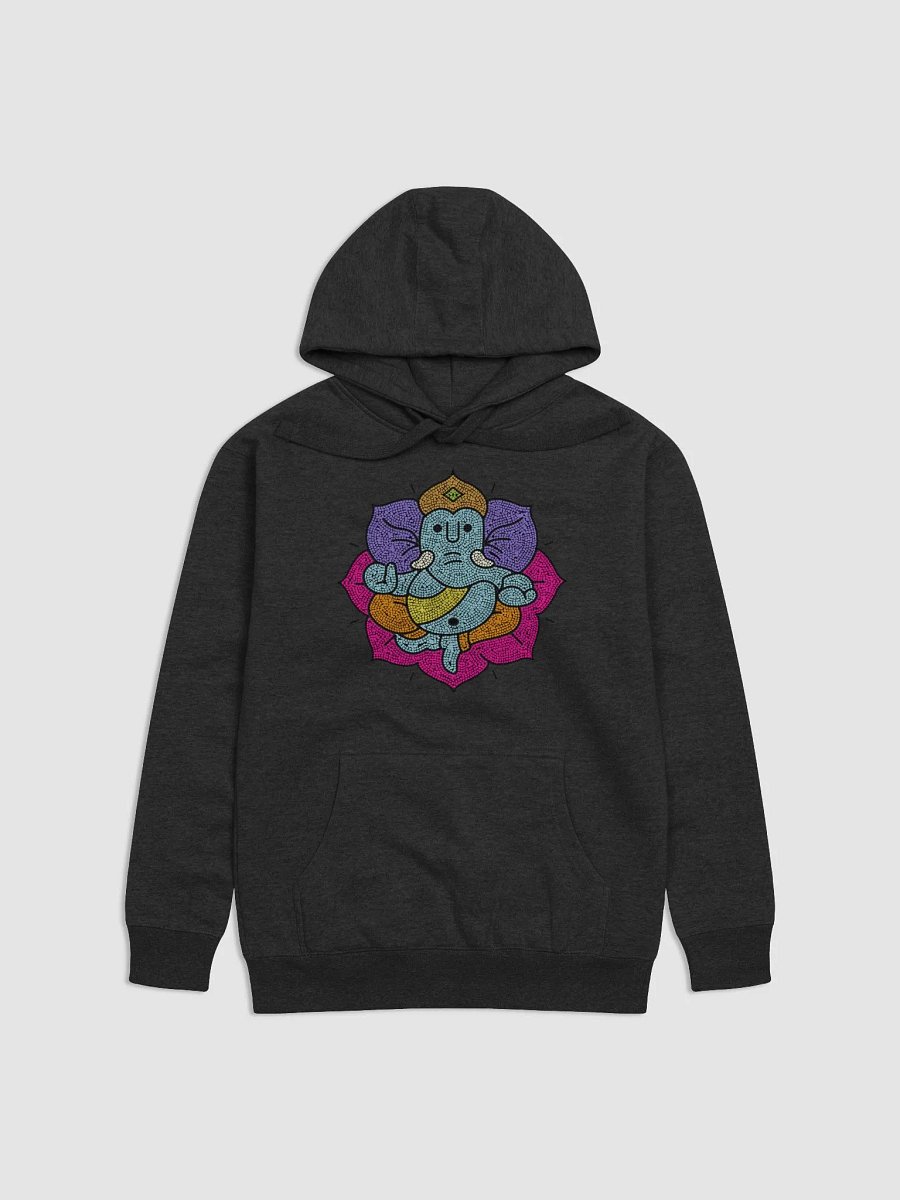 Ganesha Mosaic Lotus: Vibrant Spiritual Art Premium Hoodie product image (5)