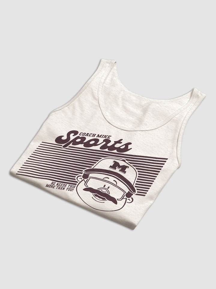 Coach Mike Sports Tank - Cream/Maroon product image (2)