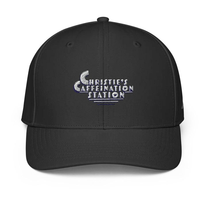 Black Baseball Cap with White Text Logo - Classic Style product image (1)
