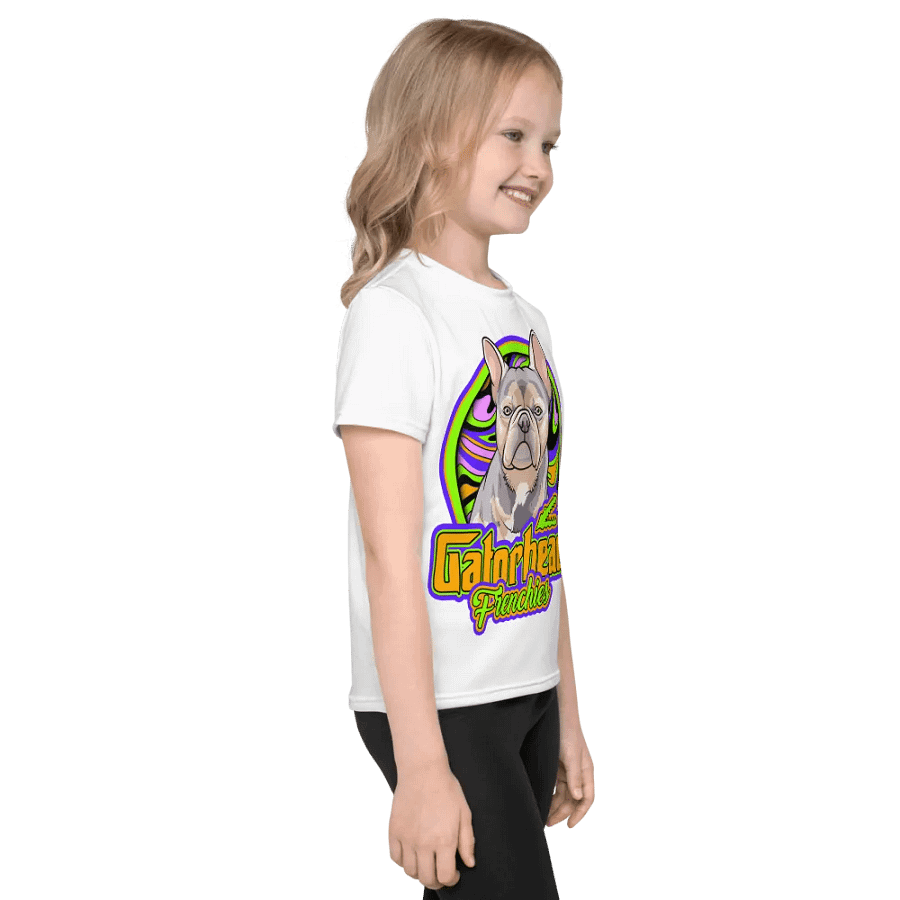 White GatorHead Frenchies Kid T-shirt product image (4)