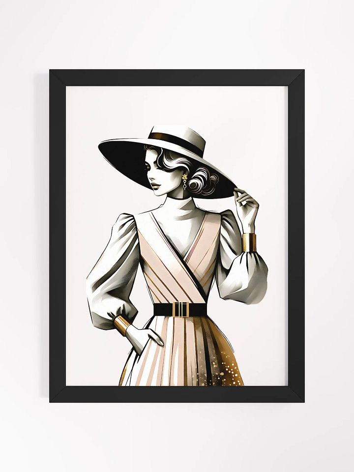 Retro Vintage Illustration of a Modest Woman product image (1)