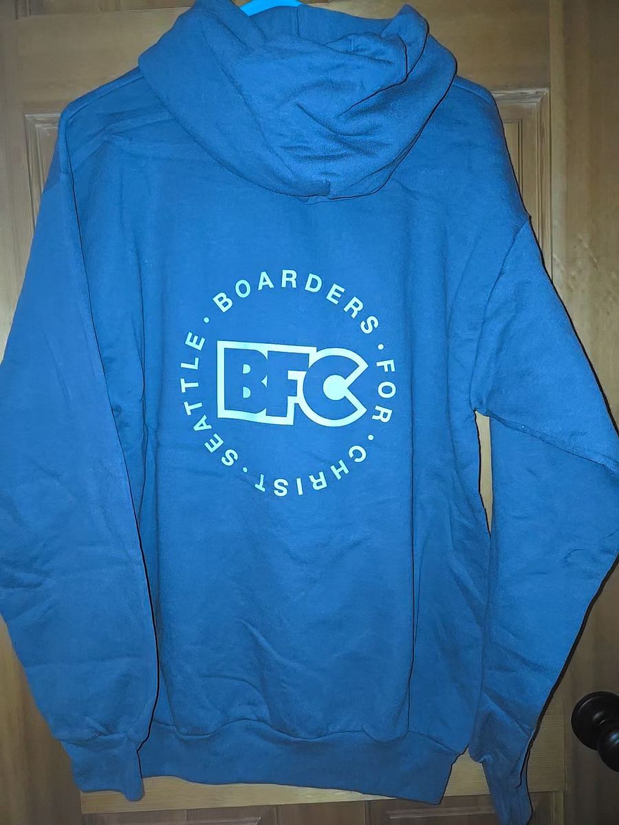 Blue/Grey Adult Hoodie product image (2)