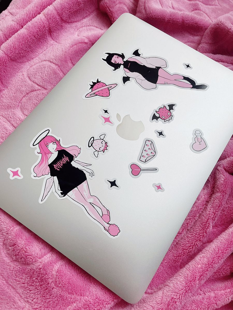strawberry girls // sticker sheet product image (2)