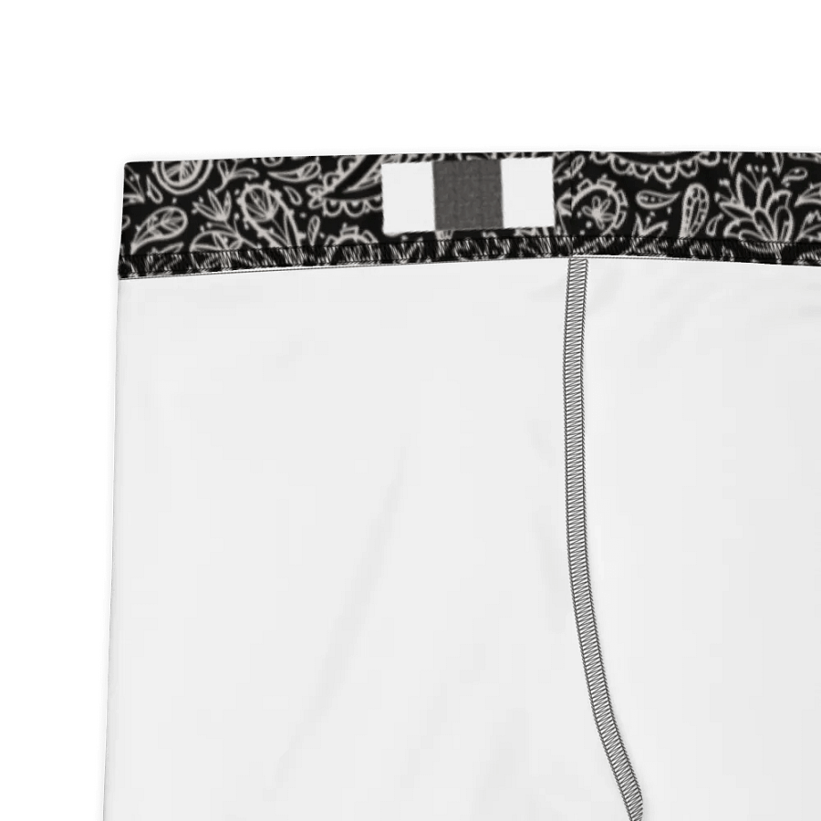 Leggings in  classy white payesley  on black design with slight sparkle. Ideal for that special event product image (9)