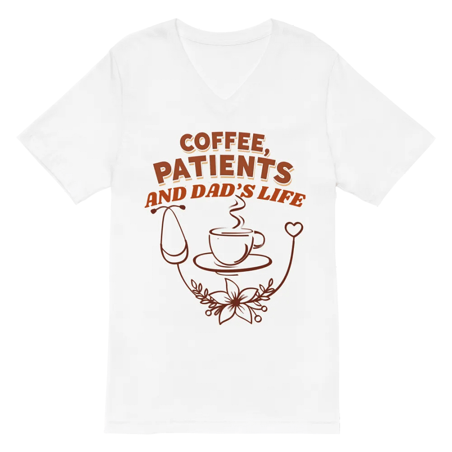 Dad's Life Coffee Cup V-Neck Tee product image (2)