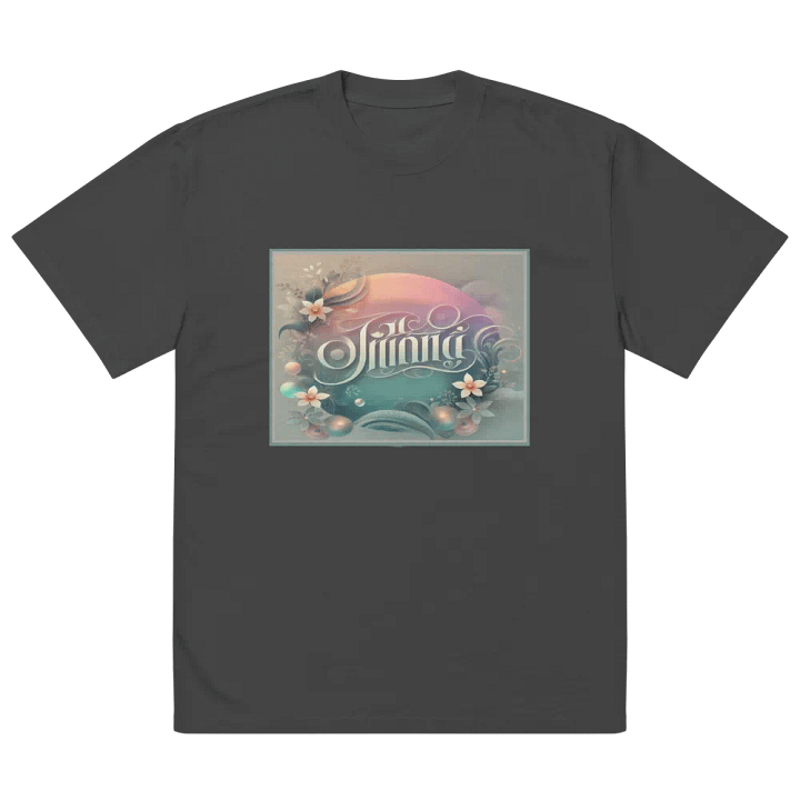 Pastel Floral Dreams Oversized T-Shirt product image (2)