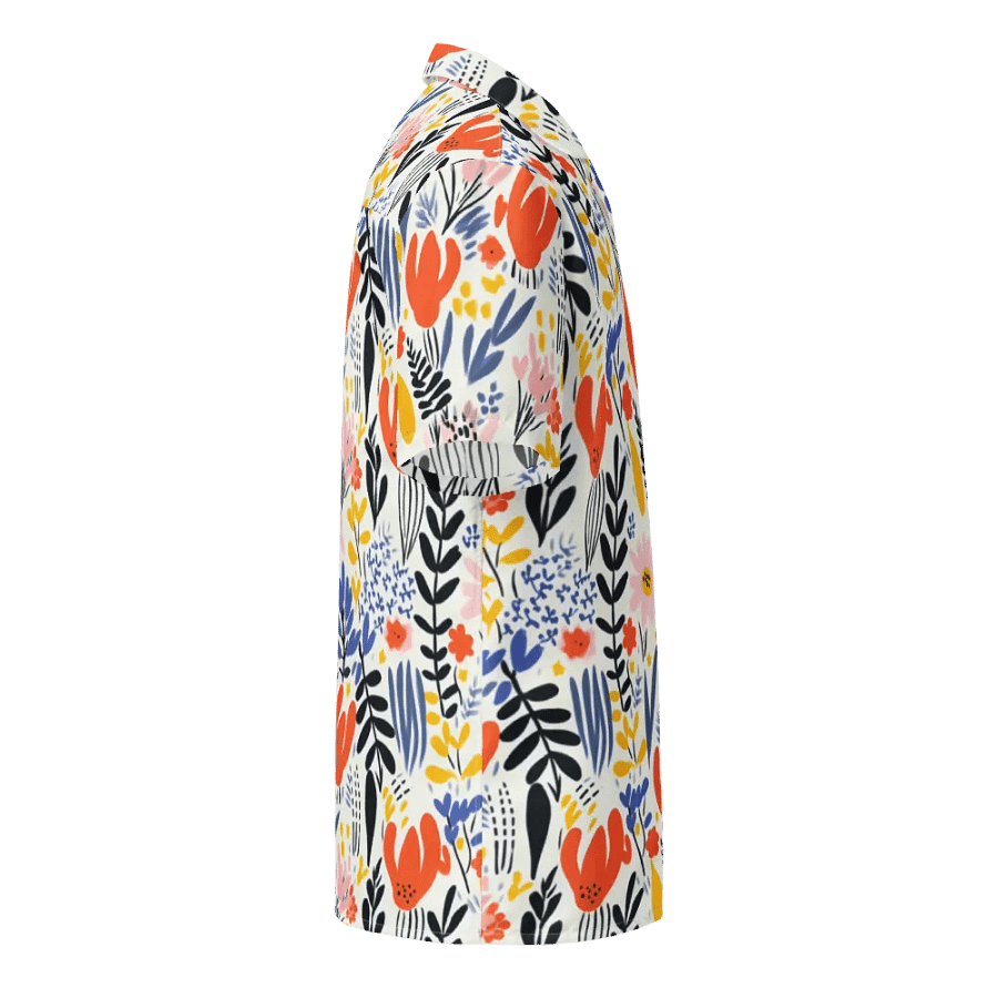 Retro Flowers Orange Hawaiian Shirt product image (10)