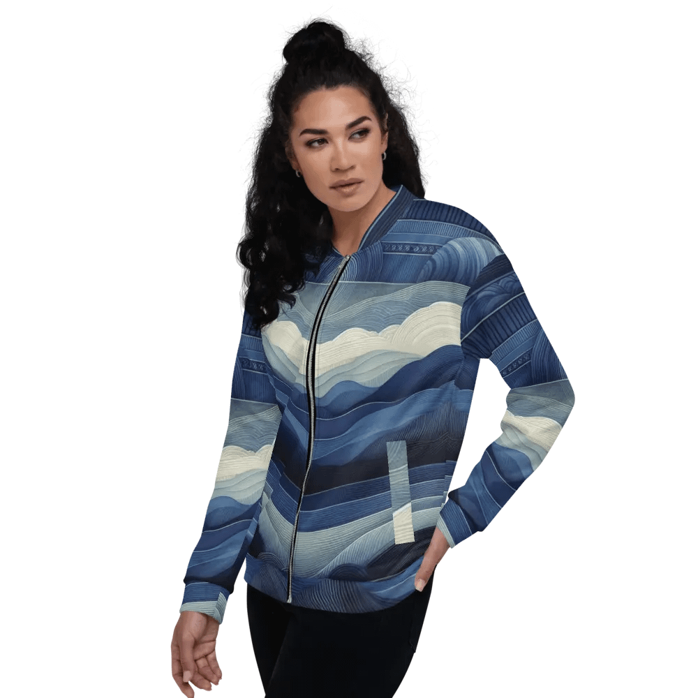 Women's Azure Wave-Print-3 Jacket product image (7)