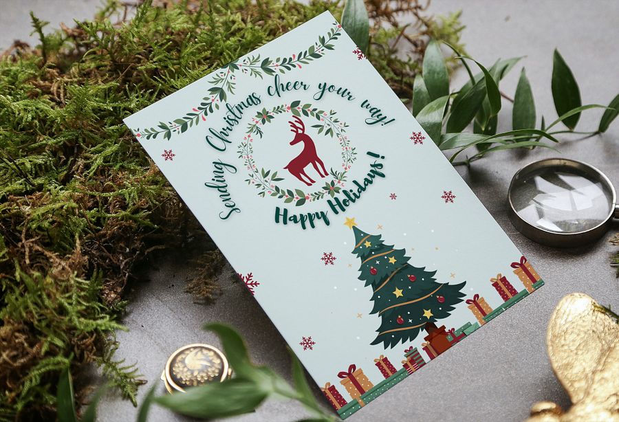 Christmas and New year greetings cards Bundle No 3 (5Cards) product image (4)