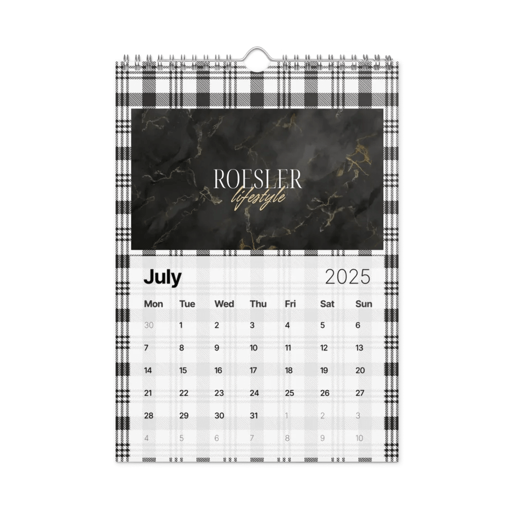 Marble Monogram Wall Calendar 2025 product image (7)