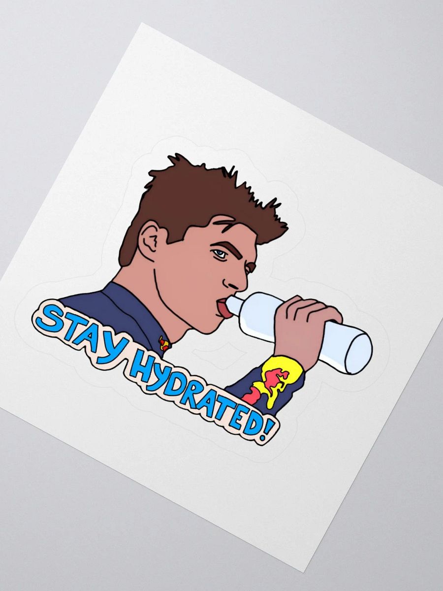 Stay Hydrated with Max Verstappen Sticker product image (2)