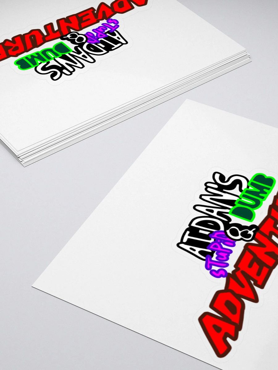 ''AIDAN'S STUPID DUMB ADVENTURES'' sticker product image (4)