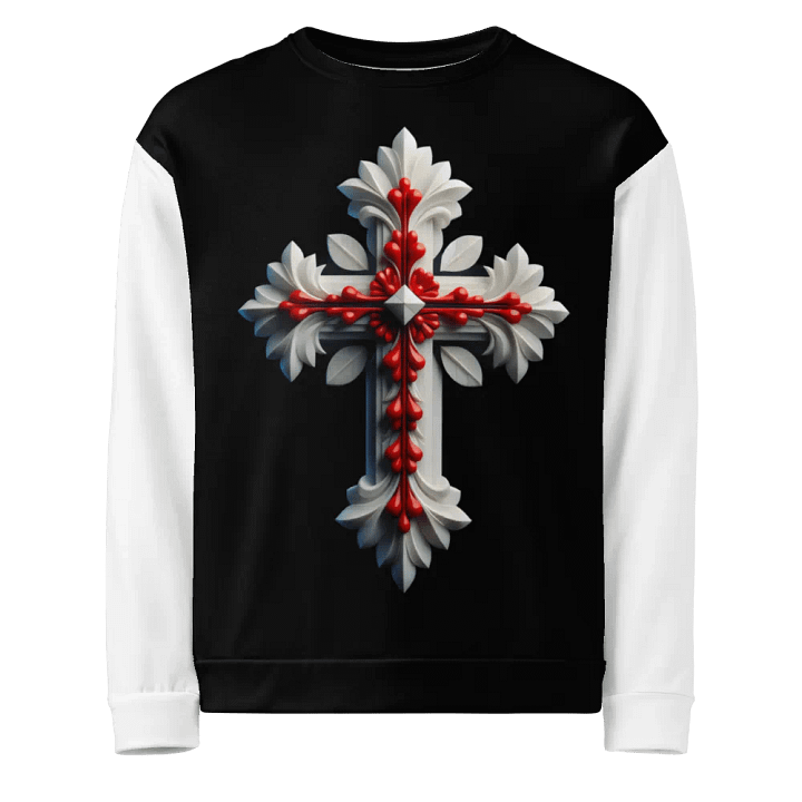 Angel and Cross - All-Over Unisex Sweatshirt #1 product image (1)