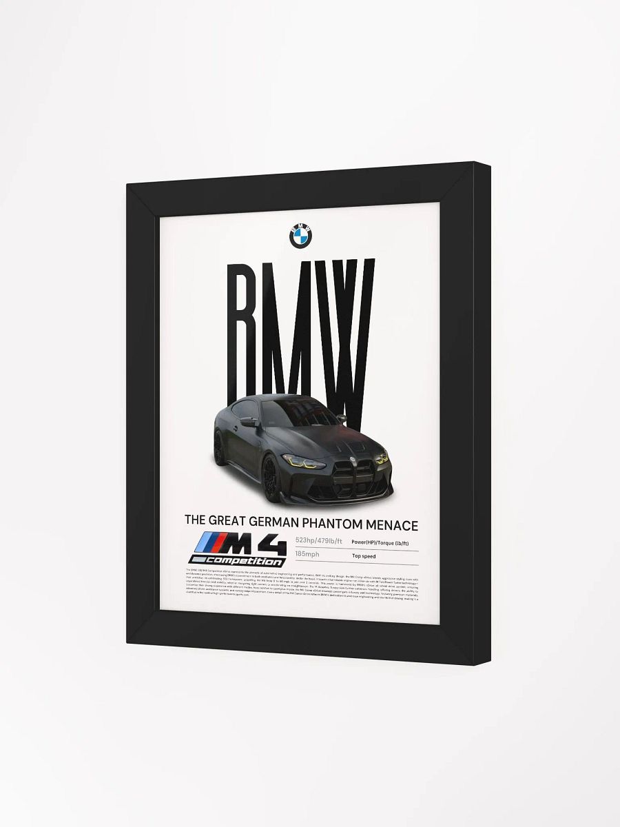 BMW G82 M4 COMP FRAMED POSTER product image (27)