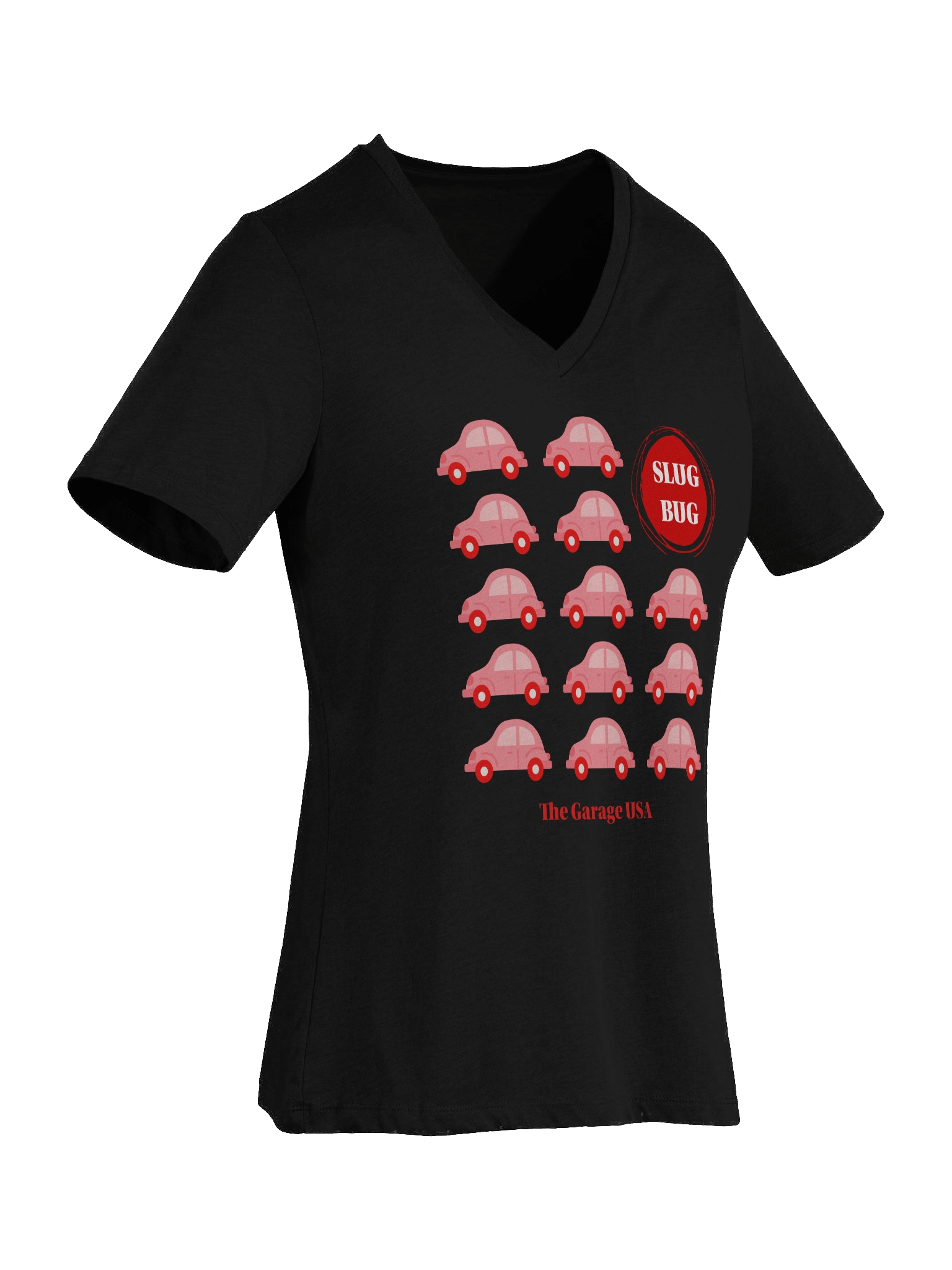Slug Bug Red T-Shirt (Women's V-Neck) product image (7)