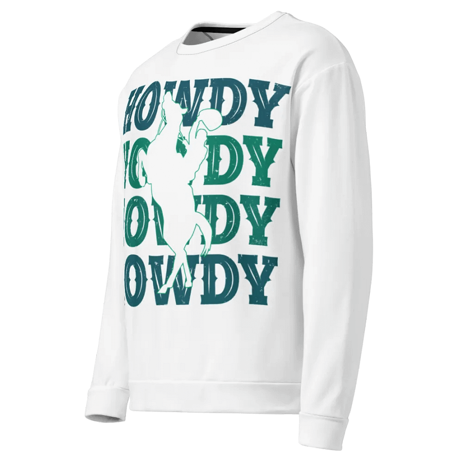 Howdy Cowboy All-Over Print Sweatshirt product image (3)