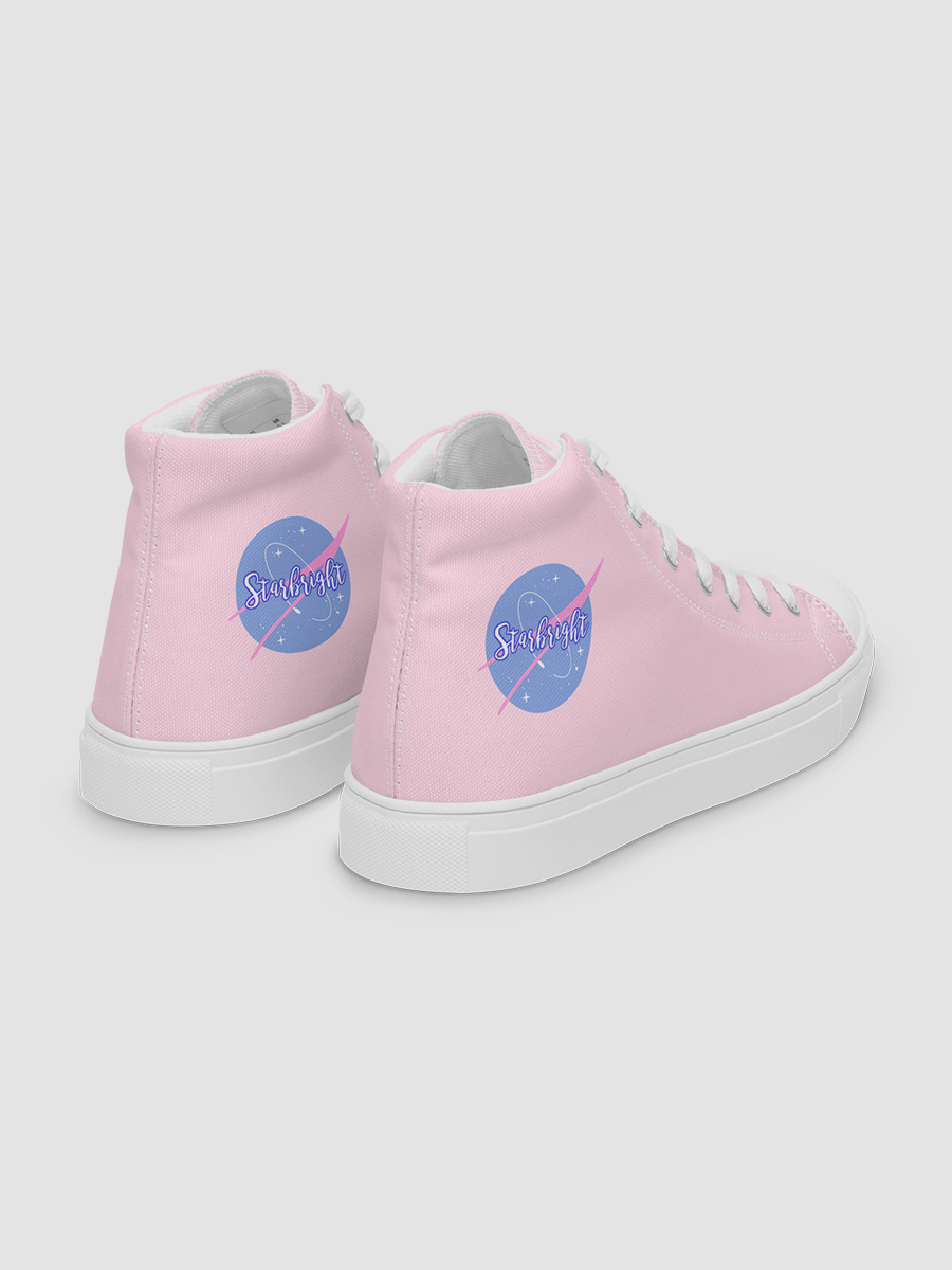Pink Starbright The Band Women's High Top Canvas Shoes product image (23)