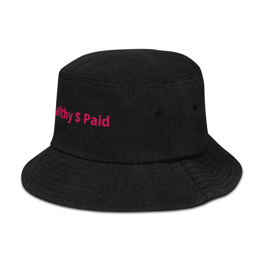 PRETTY PAID PINK Wealthy $ Paid Denim Bucket Hat product image (4)