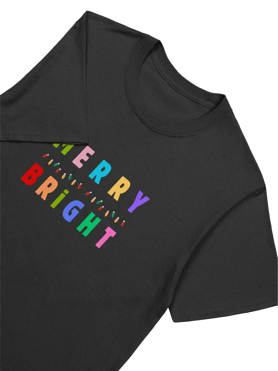 Colorful Merry and Bright Christmas Unisex T-Shirt product image (14)