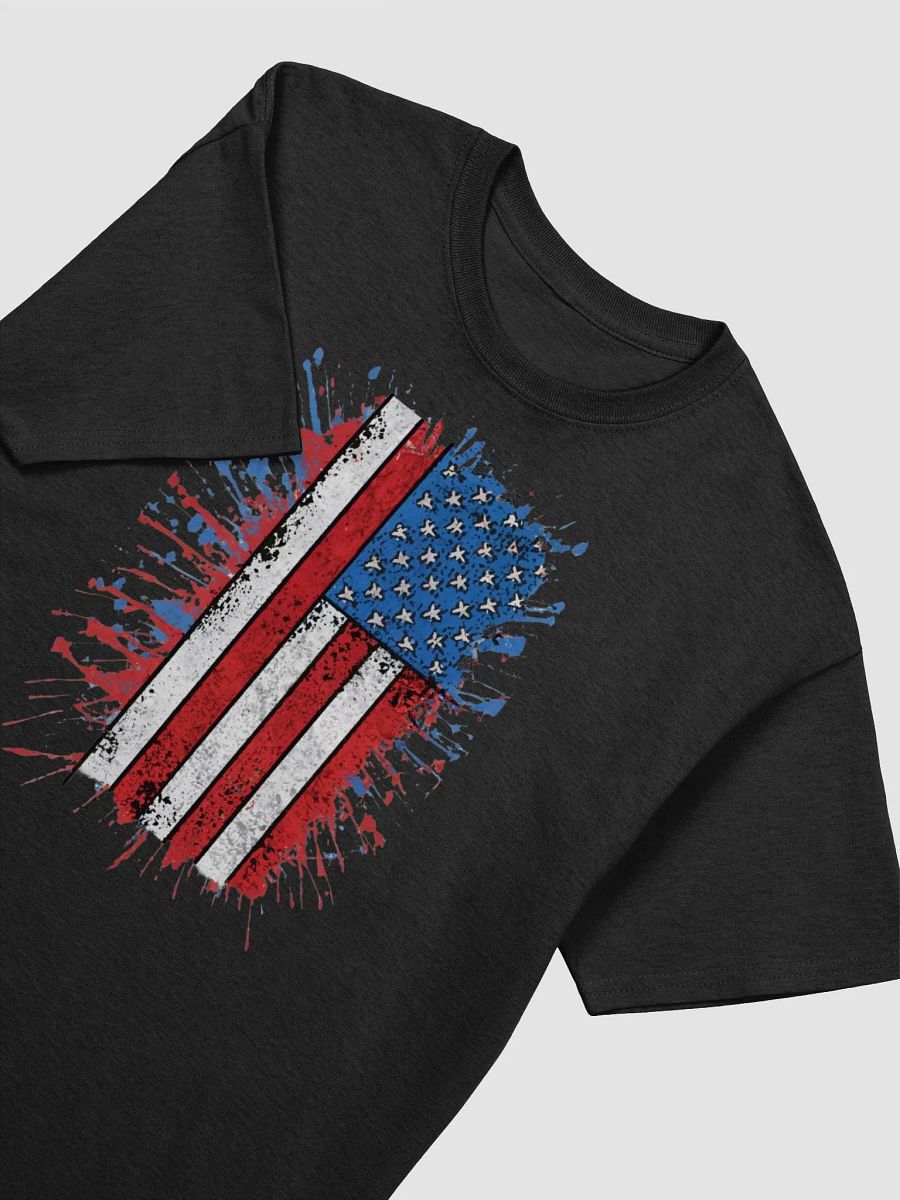 Stars & Stripes Splatter Womens Tee Shirt product image (7)
