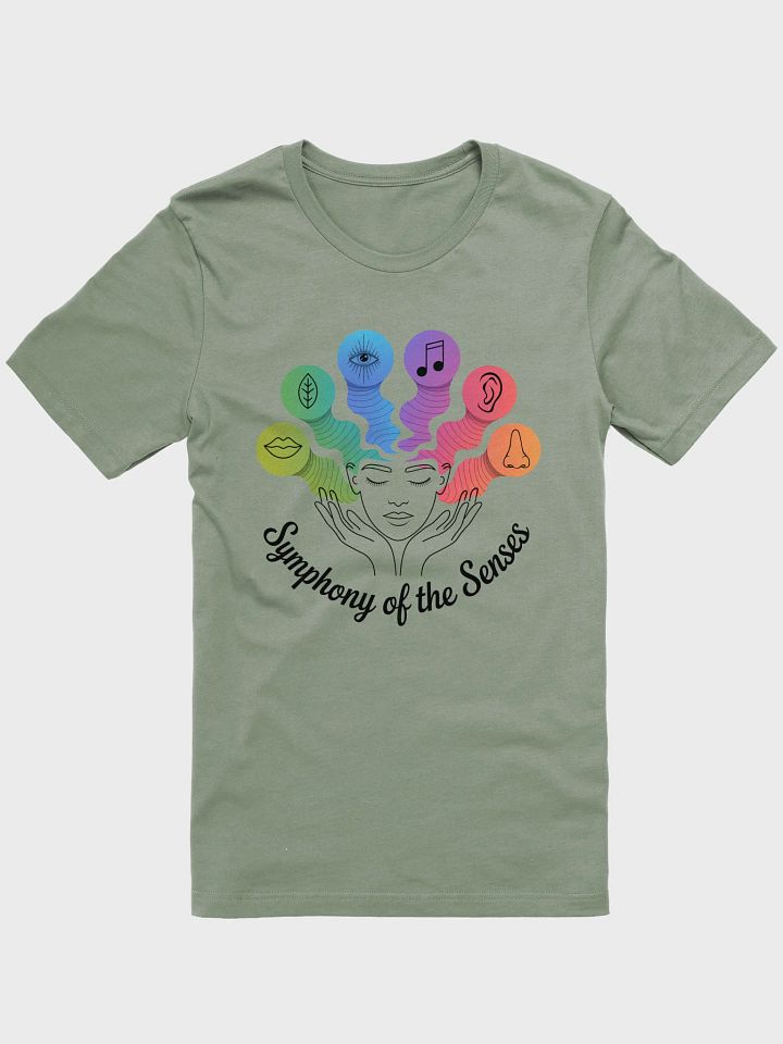 Symphony of the Senses T-Shirt – Mindful Artistic Sensory Graphic Tee product image (2)
