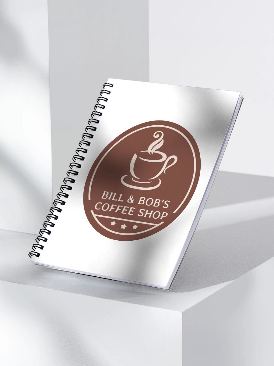 Bill & Bob's Coffee Shop Spiral Notebook product image (3)