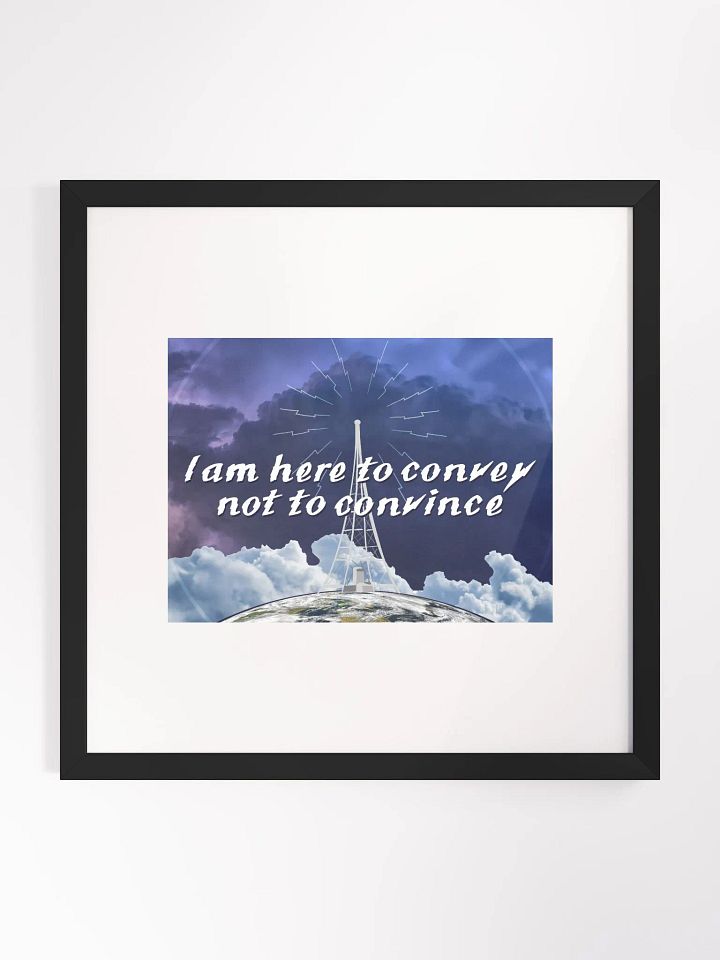Convey Not Convince Wood Framed Museum Quality Print product image (1)