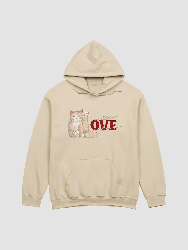 Cat Date Night -regular fit hoodie product image (2)