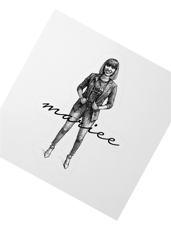 Mariee Murphy's Chic Blazer Bob Cut Sticker Set product image (7)