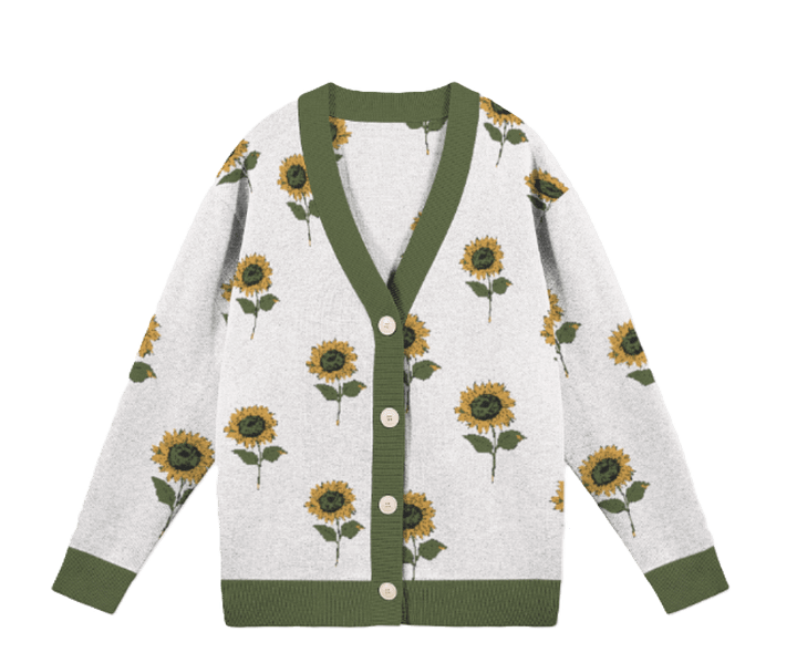 Knitted Sunflower Cardi | Knitted Fashion Apparel product image (1)