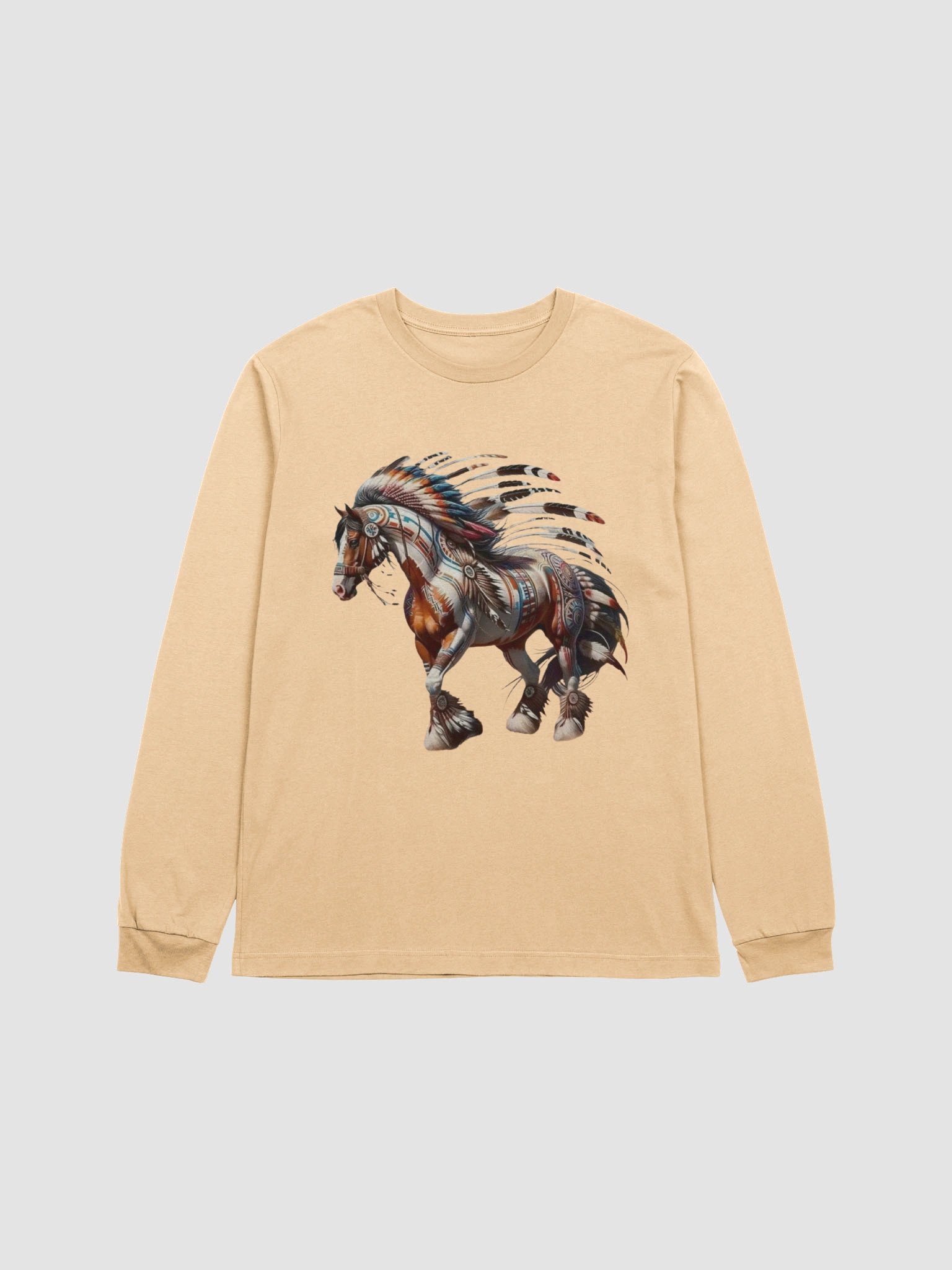Mystical Horse Feathers Long Sleeve T-Shirt product image (1)