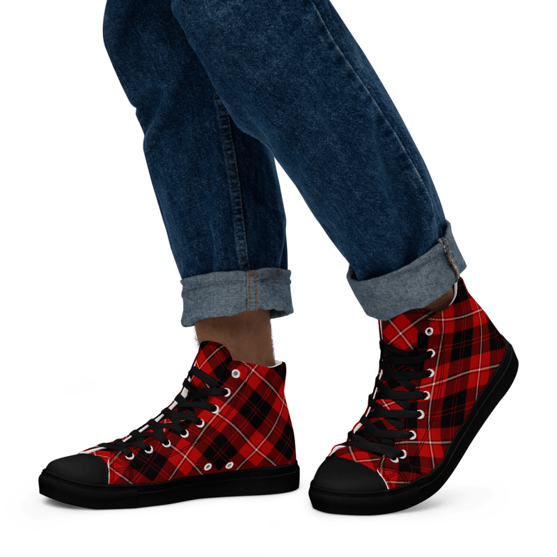 Cunningham Tartan Men's High Top Shoes product image (5)