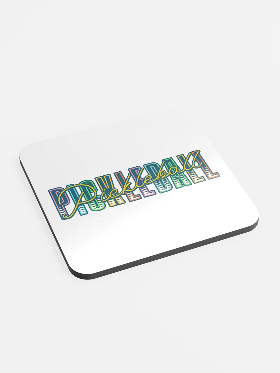 Pickleball Pickleball Vibrant Typography Coaster product image (3)