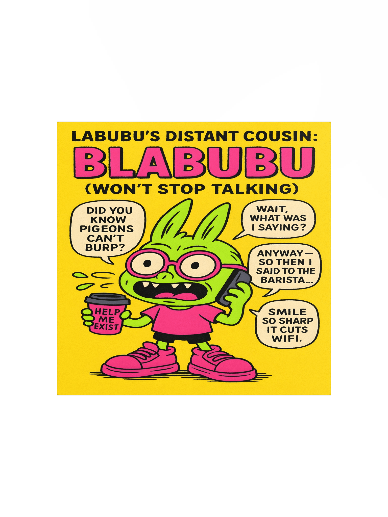“Labubu’s distant cousin: Blabubu (won’t stop talking)” product image (1)