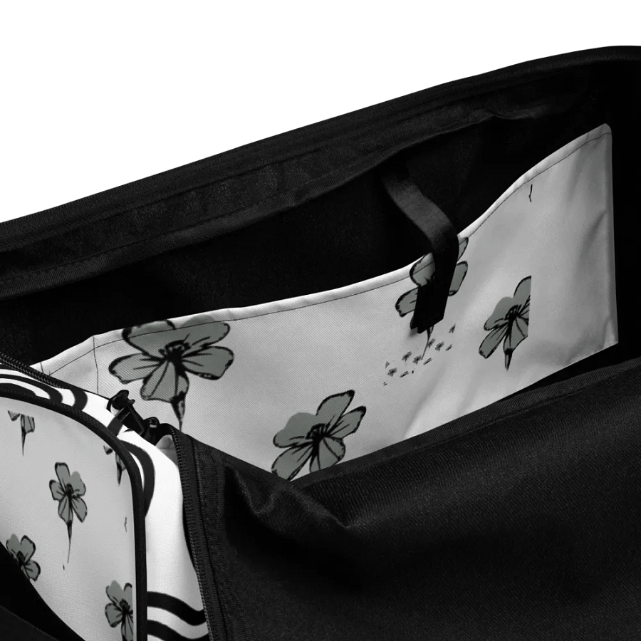 Monochrome Waves Duffel Bag product image (9)