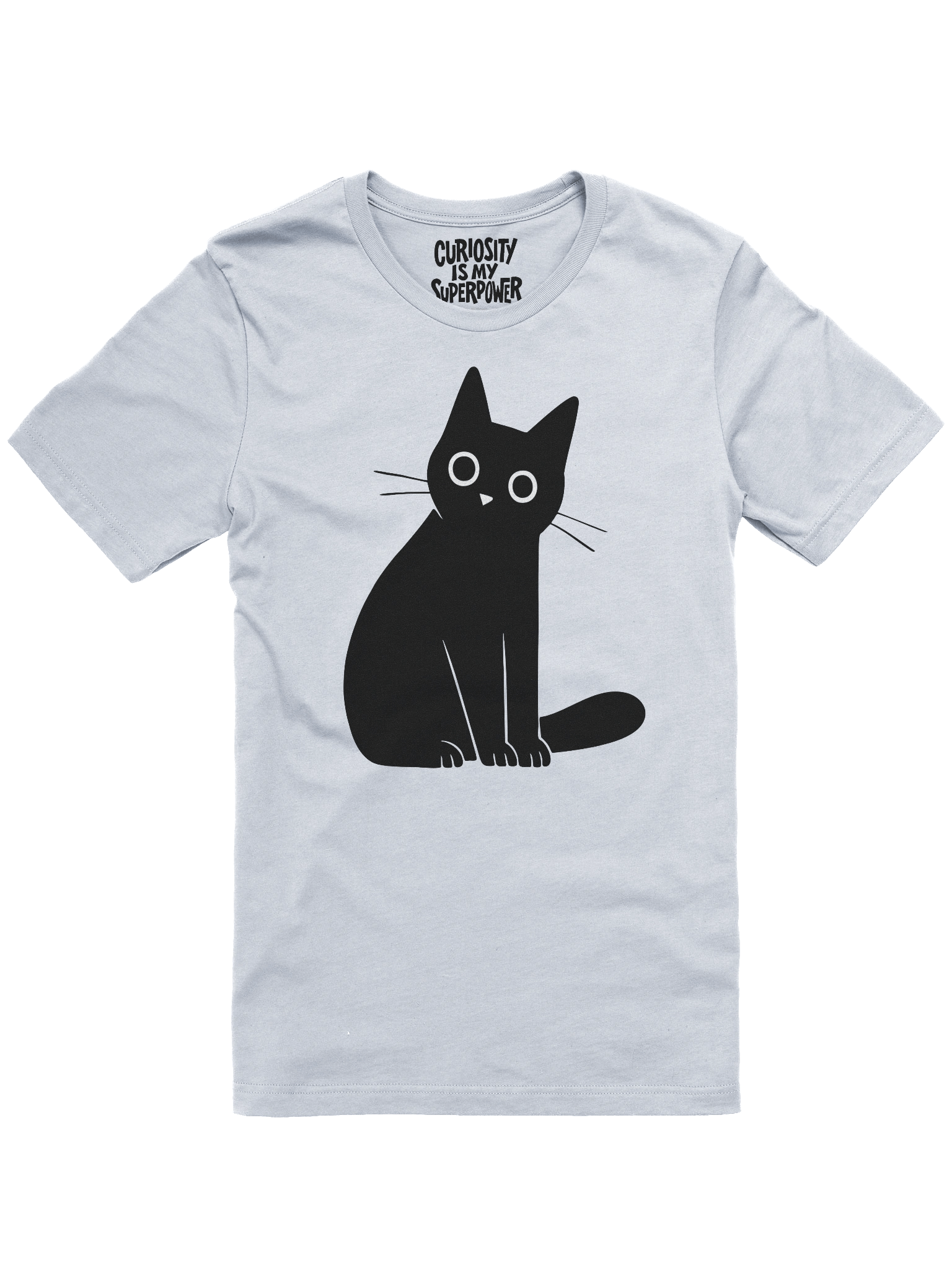 Curious Black Cat T-Shirt product image (1)