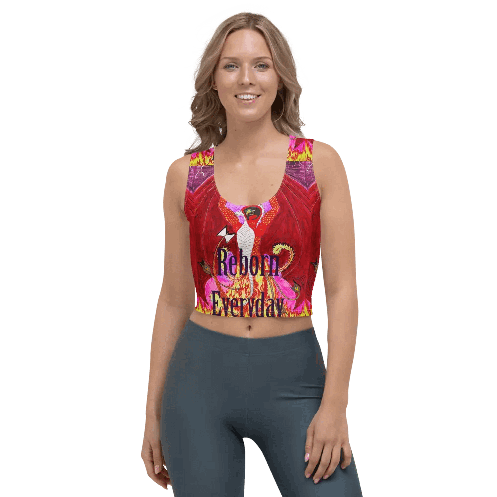 Reborn Everyday All-Over Print Crop Top product image (1)