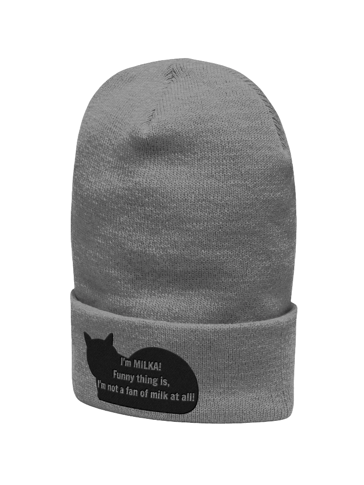 MILKA's Confession Cat Silhouette Cuffed Beanie product image (6)