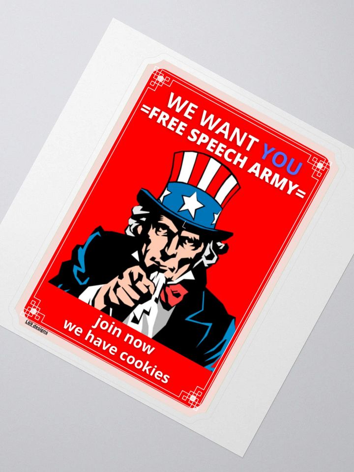 WE WANT YOU FOR FREE SPEECH ARMY product image (2)