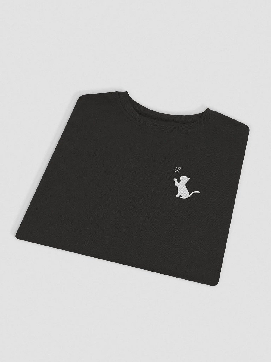 Outline Kitten and Butterfly Embroidered Sweater product image (4)