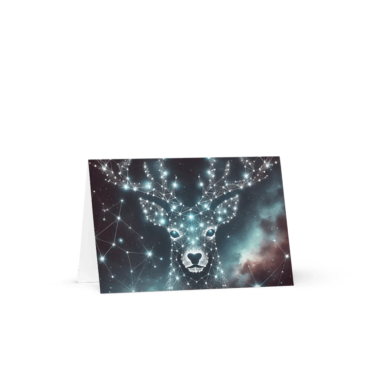 Starlit Reindeer Christmas Card - Winter 2024 product image (1)