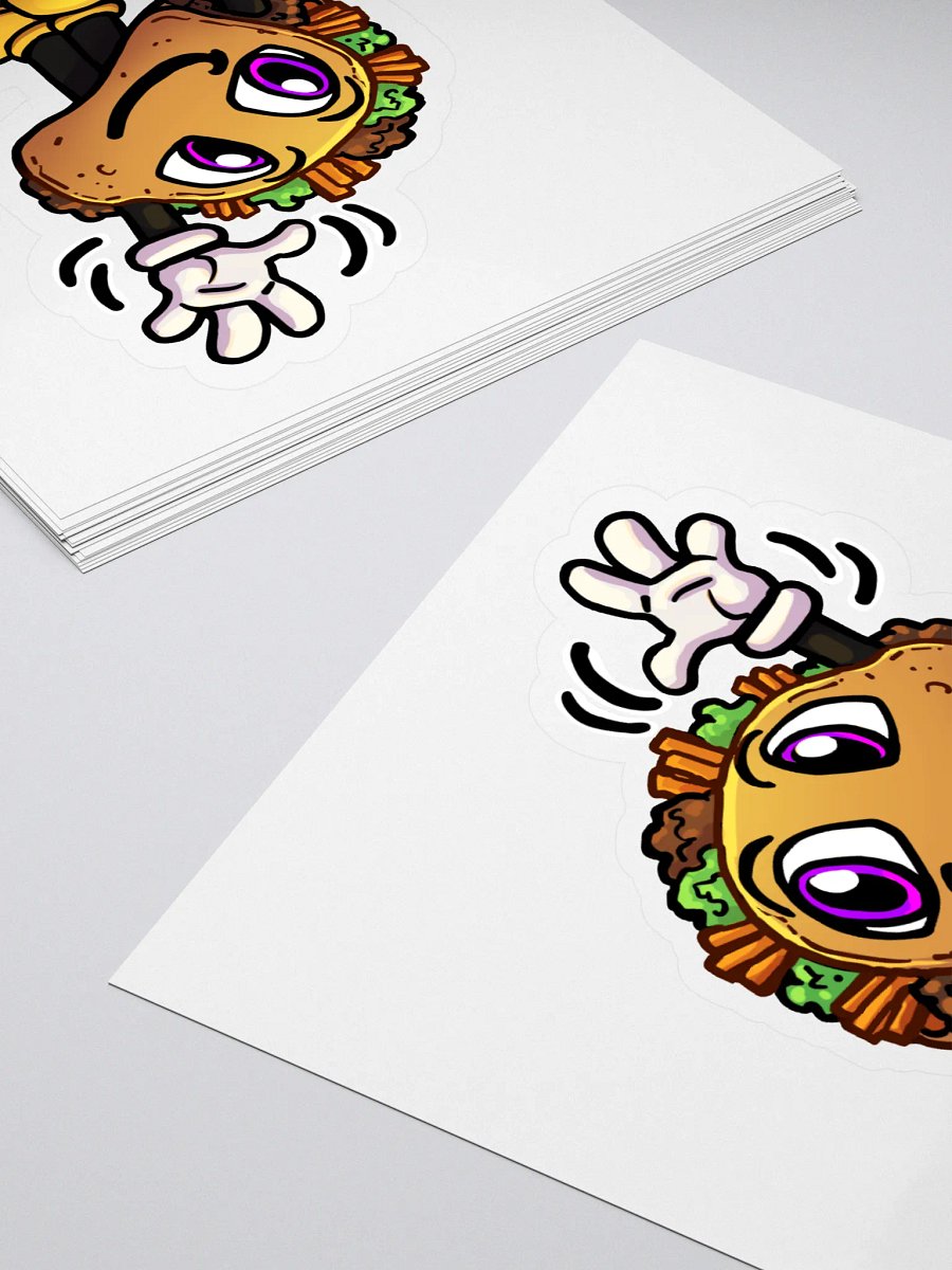 Waving taco stickers product image (4)