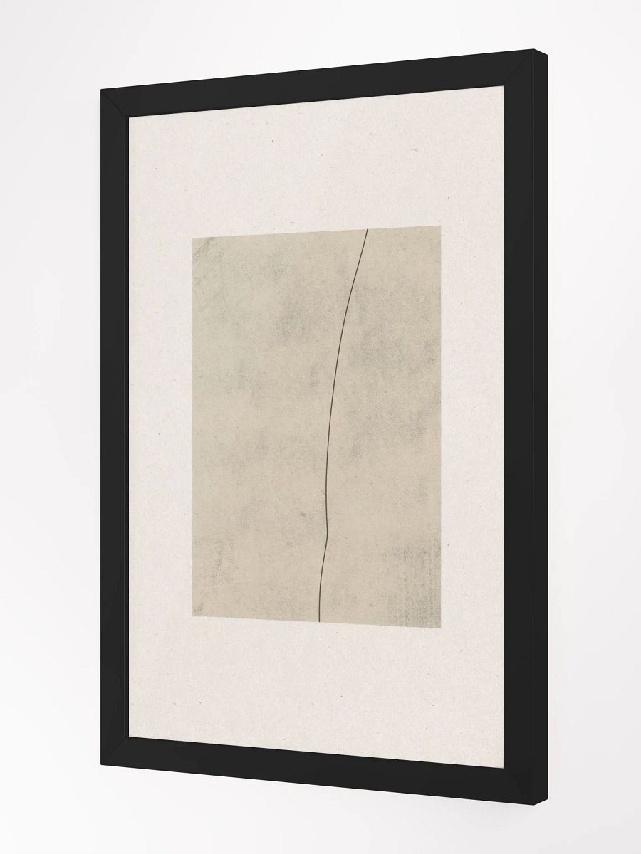 Curved Elegance Framed Poster | Modern Abstract Art for Home & Office Decor product image (2)