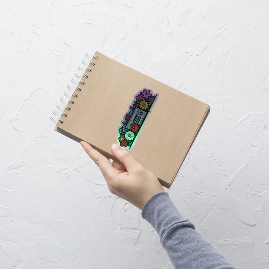 Retro Gaming Console Floral Sticker Set product image (6)