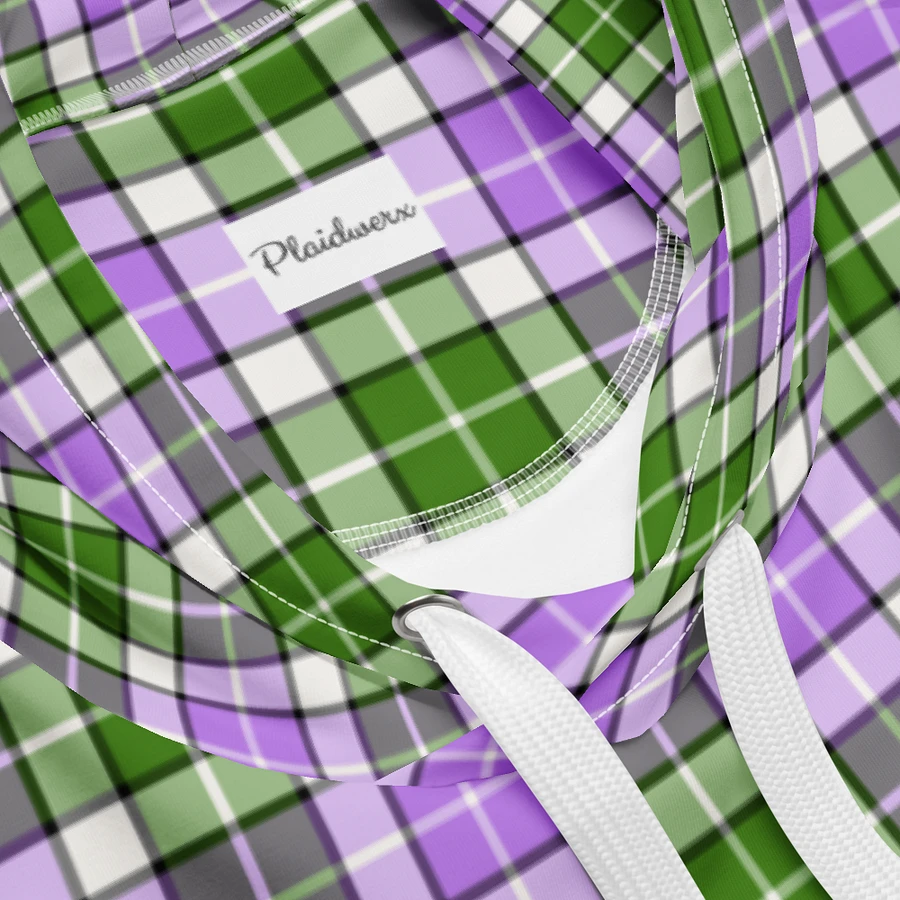 Lavender and Green Plaid Hoodie product image (10)