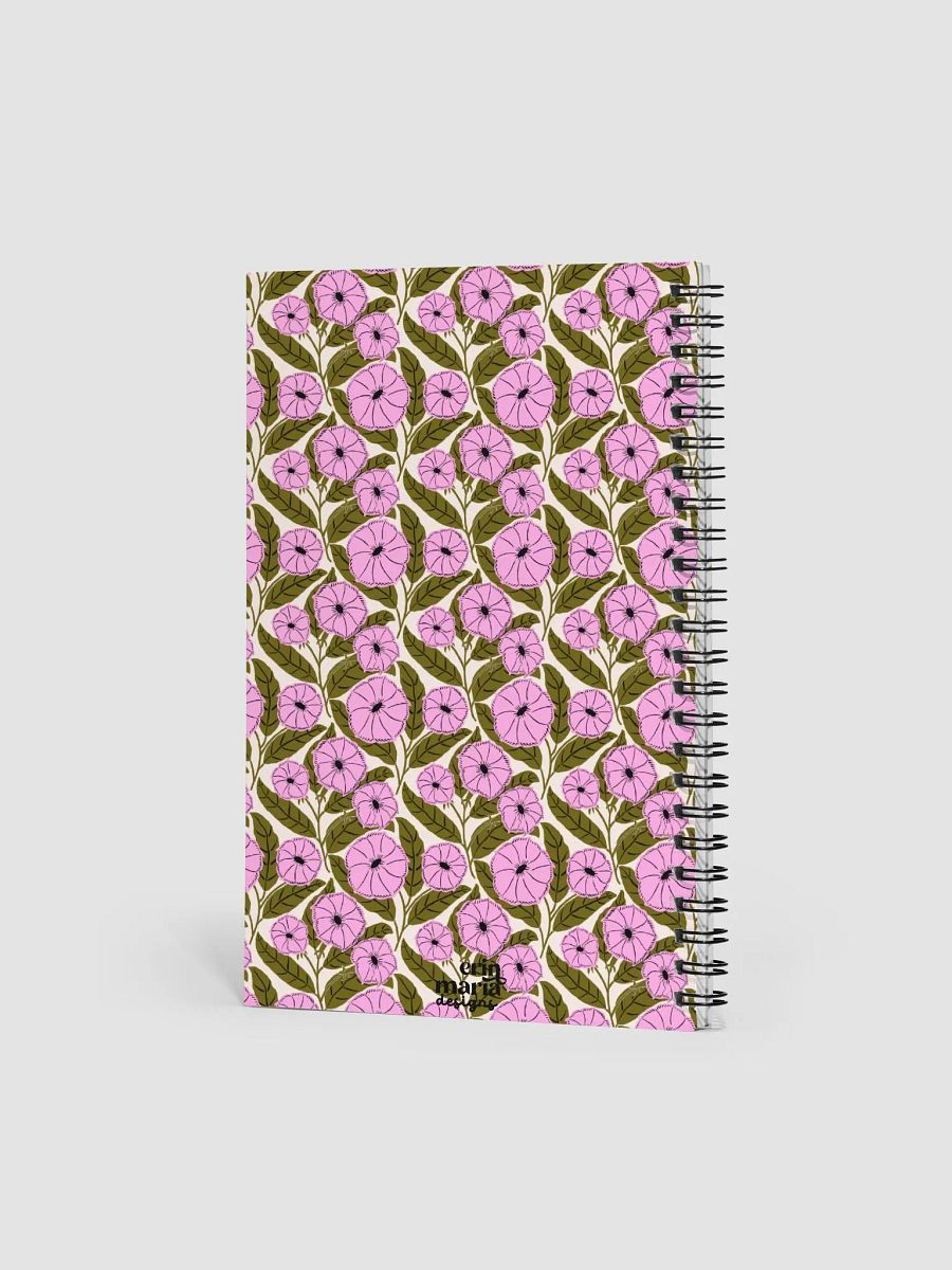 Dipladenia Dreams - Pink and Green - Spiral Notebook product image (4)