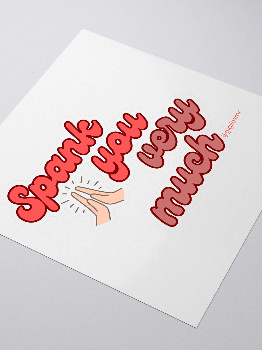 Spank You stickers (transparent) product image (3)