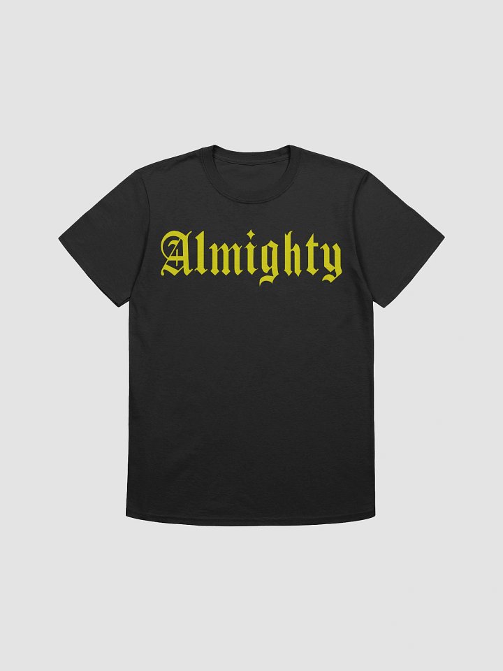 Almighty T-Shirt (Black/Yellow) product image (1)